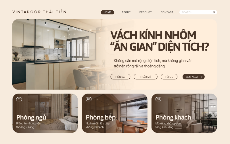 Vách nhôm kính có thực sự giúp “ăn gian diện tích”? góc nhìn từ thiết kế không gian